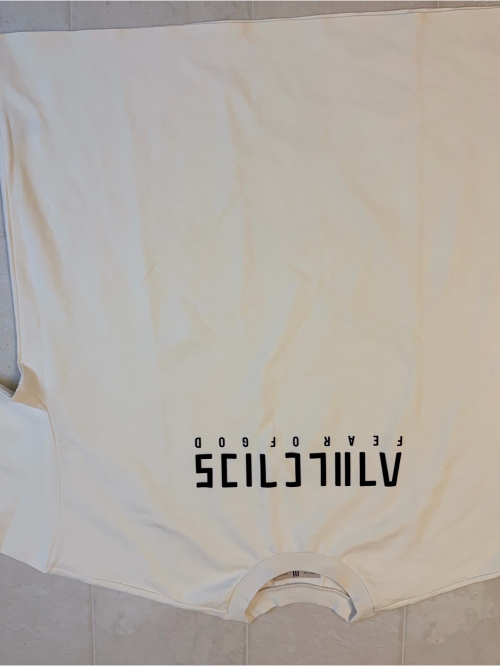 Fear of God White Crewneck Tee with Interior Tag